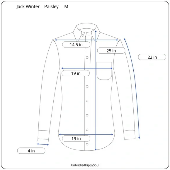 Jack Winter Funky Disco Paisley Vintage Shirt Size M - Picture 14 of 14